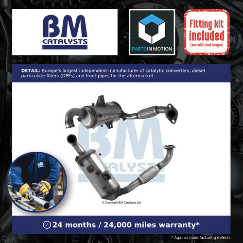 Catalytic converter with dpf - with,