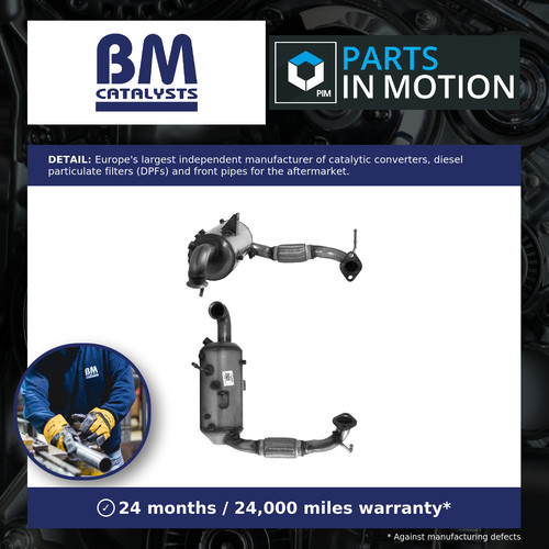 Catalytic converter with - converter, dpf