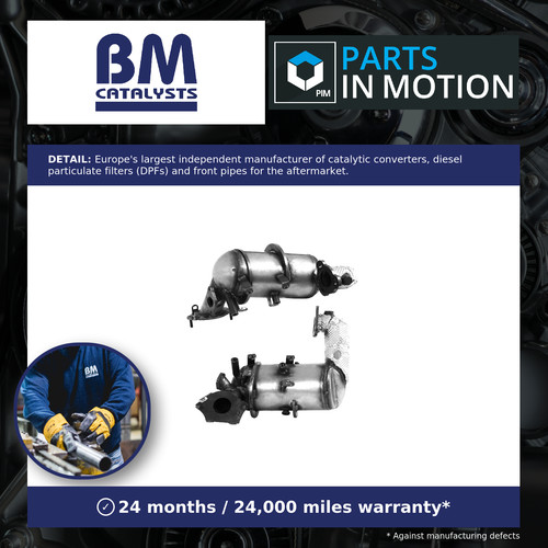 Catalytic converter with - converter, dpf