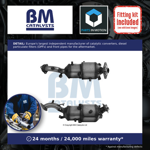 Catalytic converter with dpf - converter, +