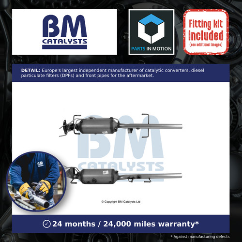 Catalytic converter with dpf - converter, +